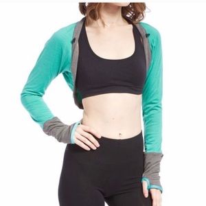 Moxie Cycling Aqua Blue Wool Bolero Jacket